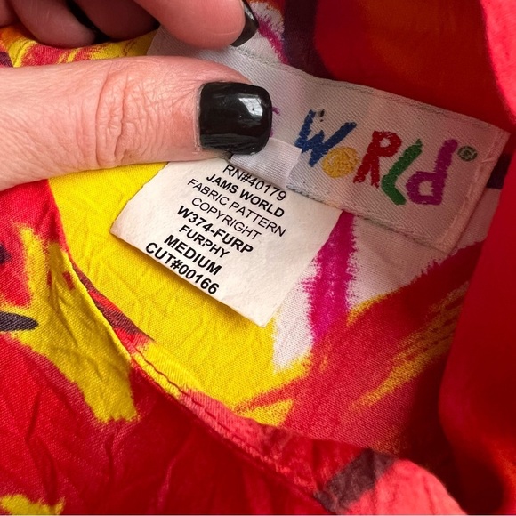 Jams World Vintage 90s Furphy Hawaiian Floral Nature Island Slit Maxi Dress - Picture 15 of 17